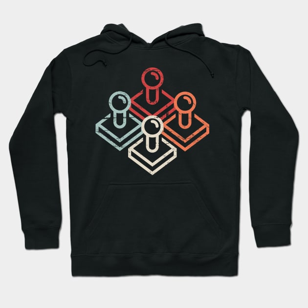 Retro Gamer Arcade Joysticks Hoodie by MeatMan